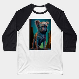 Brussels Griffon in the Big Apple 3 Baseball T-Shirt